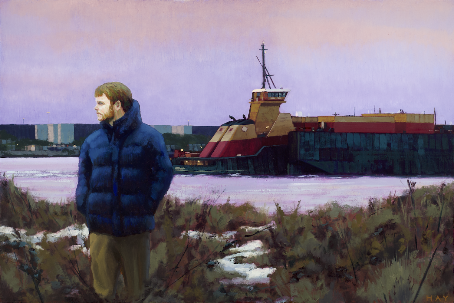 Terminal painting from Loss series, oil on panel, 24 x 36 inches