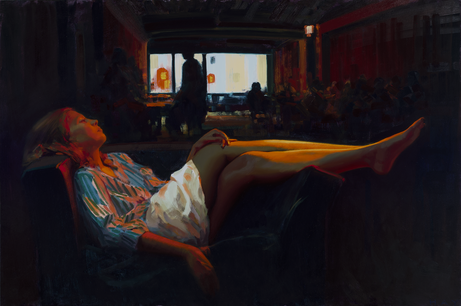 Painting from Loss series, oil on panel, 24 x 36 inches